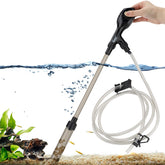 Hygger small gravel vacuum with handle and duckbill head for precise debris removal.