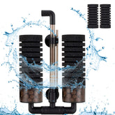 Hygger sponge filter with dual sponges for efficient filtration in medium tanks