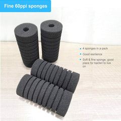 hygger sponges easy-clean and washable for reuse in aquarium upkeep