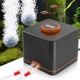 hygger Strong Aquarium Air Pump with dual outlets promotes even oxygenation for larger tanks
