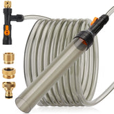 Hygger Upgrade Aquarium Water Changer Kit faucet attachment enables quick, spill-free water changes.