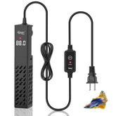 hygger Upgrade Ceramic Aquarium Heater 100W front view for stable warmth in freshwater and saltwater tanks.