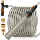 hygger upgrade water changer kit setup with faucet adapter for spill-free changes.