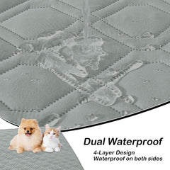 Hyha dog blanket reversible two-faced design highlights on-the-go versatility for sofas and beds.