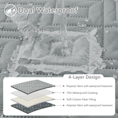 hyha dual-color couch cover front and back shows versatile decor options