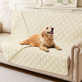 Hyha waterproof dog bed blanket front view with triple protection for furniture.