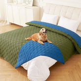 hyha waterproof dog bed blanket front – cozy protection for furniture and pet comfort.