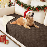 hyha Waterproof Dog Bed Blanket front view demonstrates triple waterproof protection for furniture.