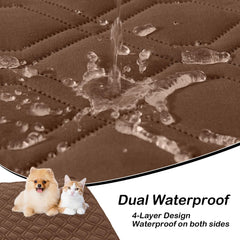 Hyha waterproof dog bed blanket inner TPU film detail highlighting waterproof layer