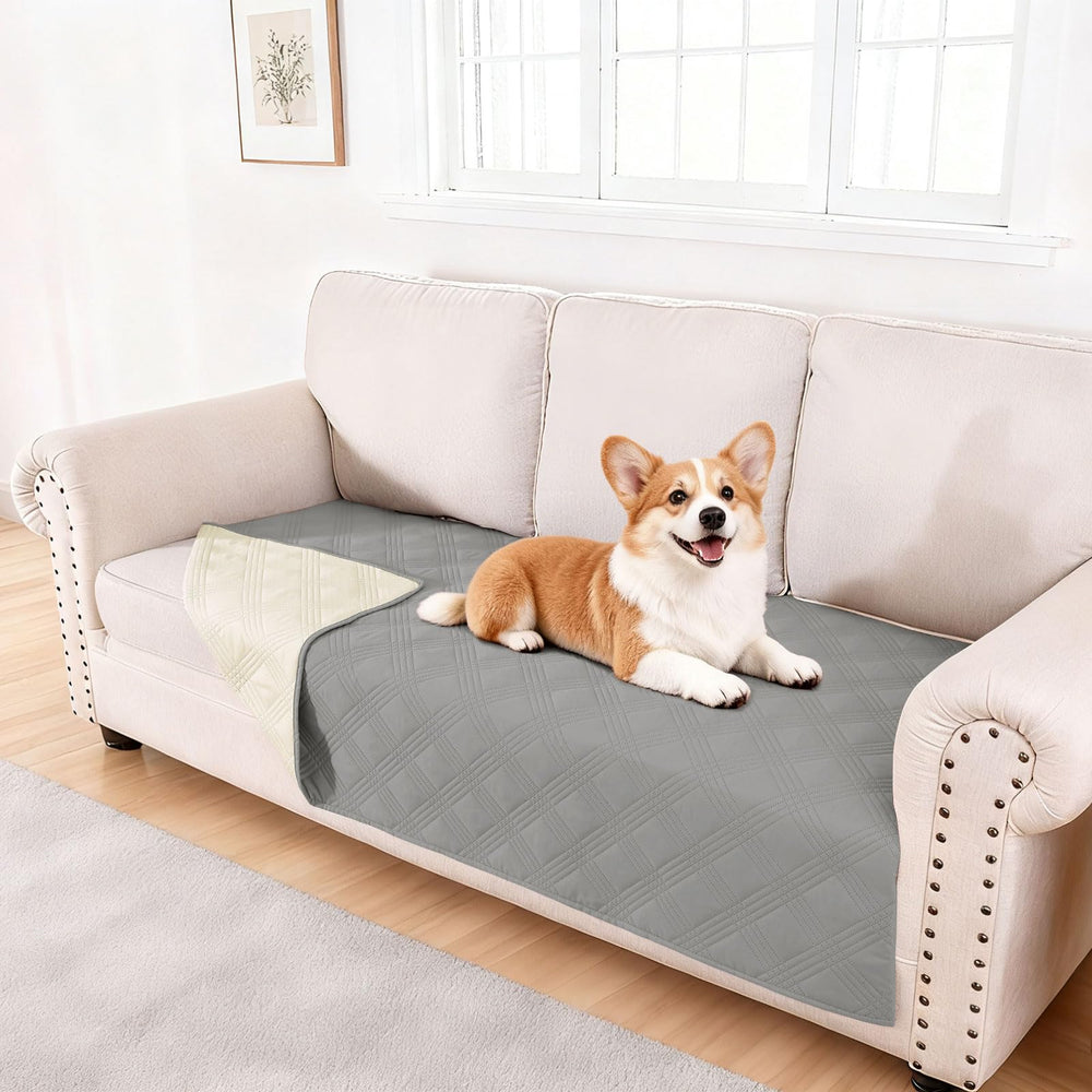 hyha waterproof dog blanket front view protects furniture from spills