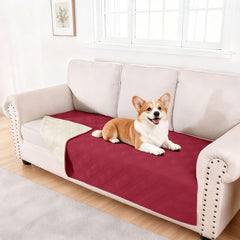 hyha waterproof dog blanket with microfiber exterior and TPU coating for spill protection.