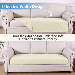 hyha reversible dog blanket showing beige sides for versatile furniture matching