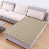 hyha waterproof dog blanket taupe on sofa protects furniture from spills and fur