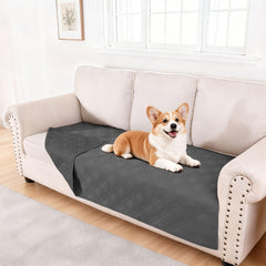 Hyha waterproof dog blanket top view protects sofas with cozy microfiber fabric