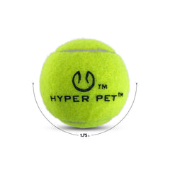 Hyper Pet green floating tennis ball on water supports puddle retrieves.