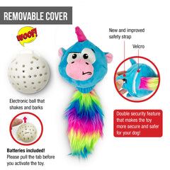 Hyper Pet Doggie Tail & Unicorn Pal battery compartment shown for easy swaps