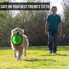 Hyper Pet Flippy Flopper bright colors improve visibility during play.