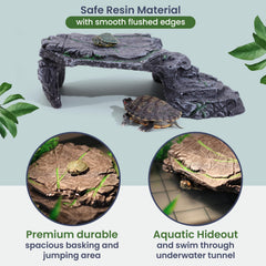 HYPESIDE small turtle tank kit UVB lamp supports healthy exposure