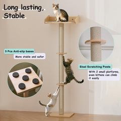 HYUVCX cat window perch long-lasting board offers comfort and easy cleaning.