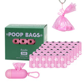 HZDHCLH poop bags pink cat paw packaging keeps walks tidy and bags easily accessible.