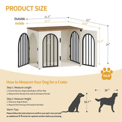 Hzuaneri dog crate anti-chew and escape features for secure containment.