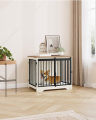 Hzuaneri dog crate furniture anti-chew anti-escape design protects furniture and pets