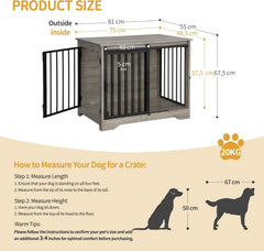 Hzuaneri two-door kennel offers easy access and secure containment for pets.