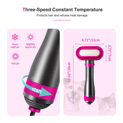 HZXINWANG adjustable heat settings shown for controlled temps during grooming