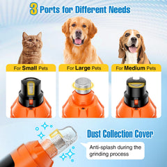 ianciu dog nail grinder led display helps monitor speed and battery life