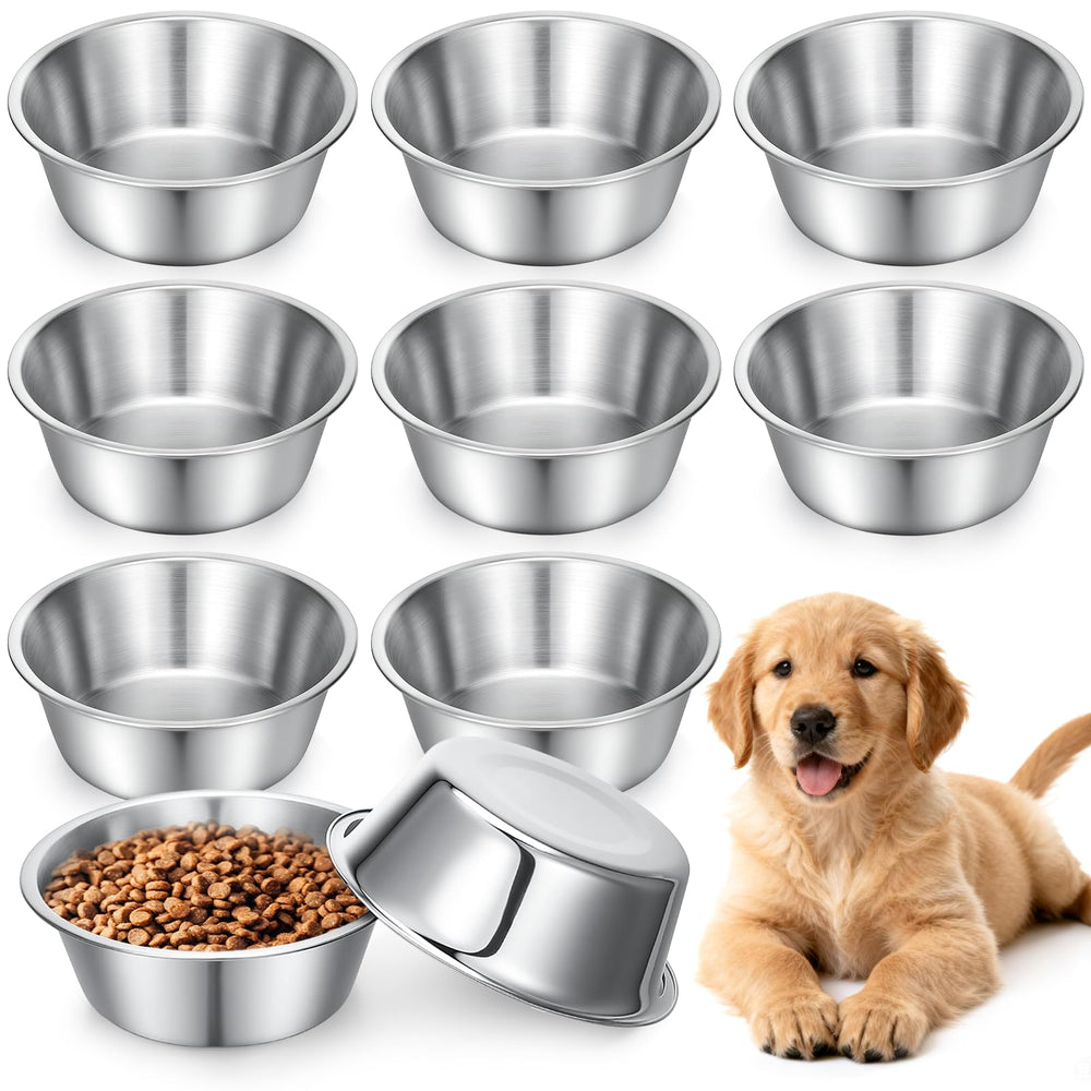 IANFAN stainless steel dog bowls 6.9-inch, 29oz capacity for daily meals.