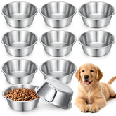 IANFAN stainless steel dog bowls 6.9-inch, 29oz capacity for daily meals.