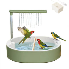 ianjetty parakeet-bath-basin-view shows a spacious basin for multiple birds and easy bathing.