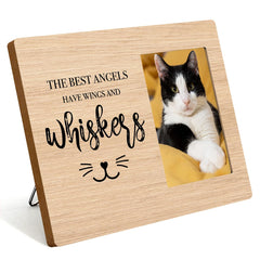 IAXIC Pet Memorial Frame cat portrait ready for wall display and keeps memories.