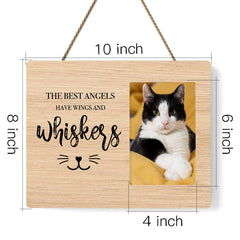 IAXIC Pet Memorial Frame desk display with clear front preserves photos.