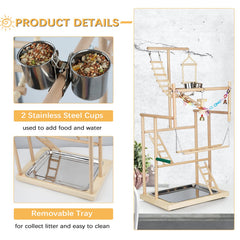 Ibnotuiy bird training stand supports interactive exercise and coordination for birds