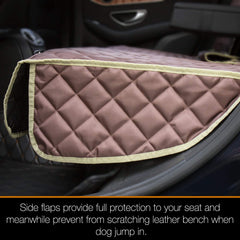 iBuddy car seat cover features armrest openings for continued comfort and access