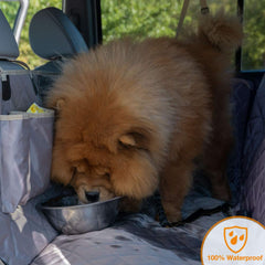iBuddy dog seat cover durable seams resist claws for long-lasting use.