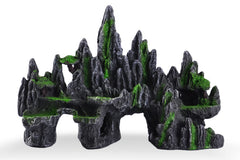 IBWell aquarium rock cave landscape adds natural look and fish hiding spots.