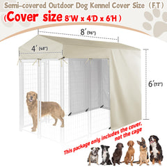 Iceberg Elf waterproof 600D kennel cover guards the interior from rain.