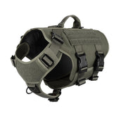 Icefang GN3 tactical dog harness front-clip for no-pull control during walks.