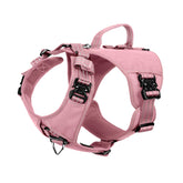 ICEFANG GN8 pink harness front view for no-pull control during walks