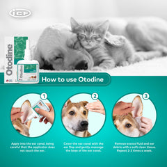 ICF Otodine deep canal flush action helps clean hard-to-reach ear debris.