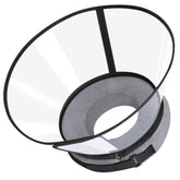 ICOYEA sponge core donut cone gray, closed front view, non-inflated recovery support