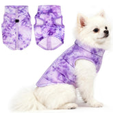 Idepet abrigo para mascotas con correa ancla y patchwork acolchado, ideal para paseos.