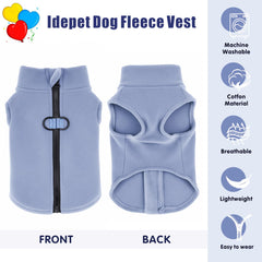 Idepet soft stretchy fleece offers comfortable warmth and flexible movement