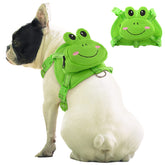 IDOMIK dog backpack harness front view shows breathable, no-pull design for easy walks.