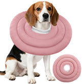 IDOMIK dog recovery collar pink XL worn for post-surgery protection