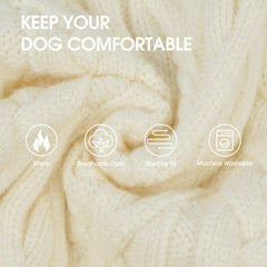 IECOii knit detail close-up shows ultra-soft yarn for warmth and movement.