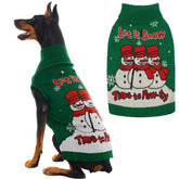 IECOii Christmas dog sweater XXL fits pitbulls for warm outdoor walks
