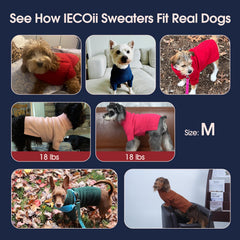 IECOii dachshund sweater pullover easy-on-off design for quick dressing